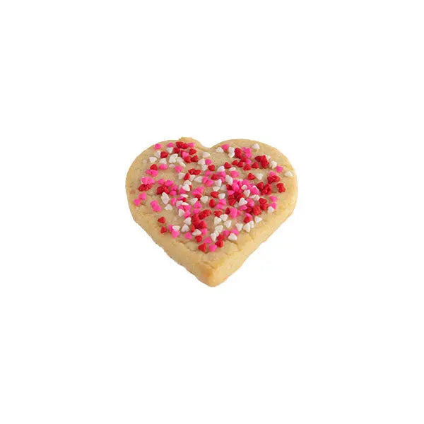 Heart Sugar Cookie With Sprinkles Heidi's Heavenly Cookies 